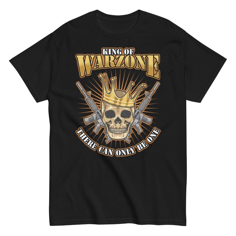 T-shirts: Crowned Skull King of Warzone
