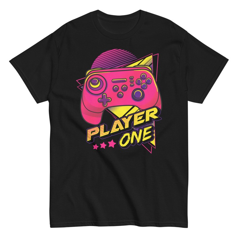 T-shirts: Player One Retro Game Controller