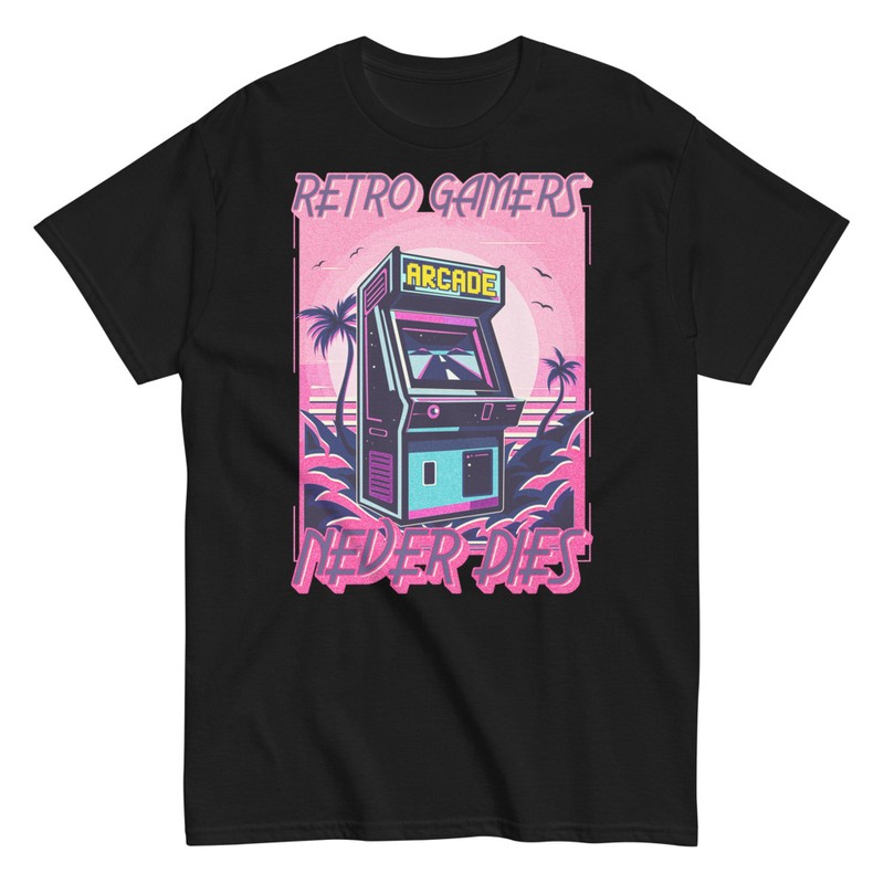 T-shirts: Retro Gamers Never Dies Arcade