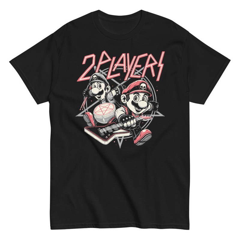 T-shirts: Rock Mario Bros 2 Players