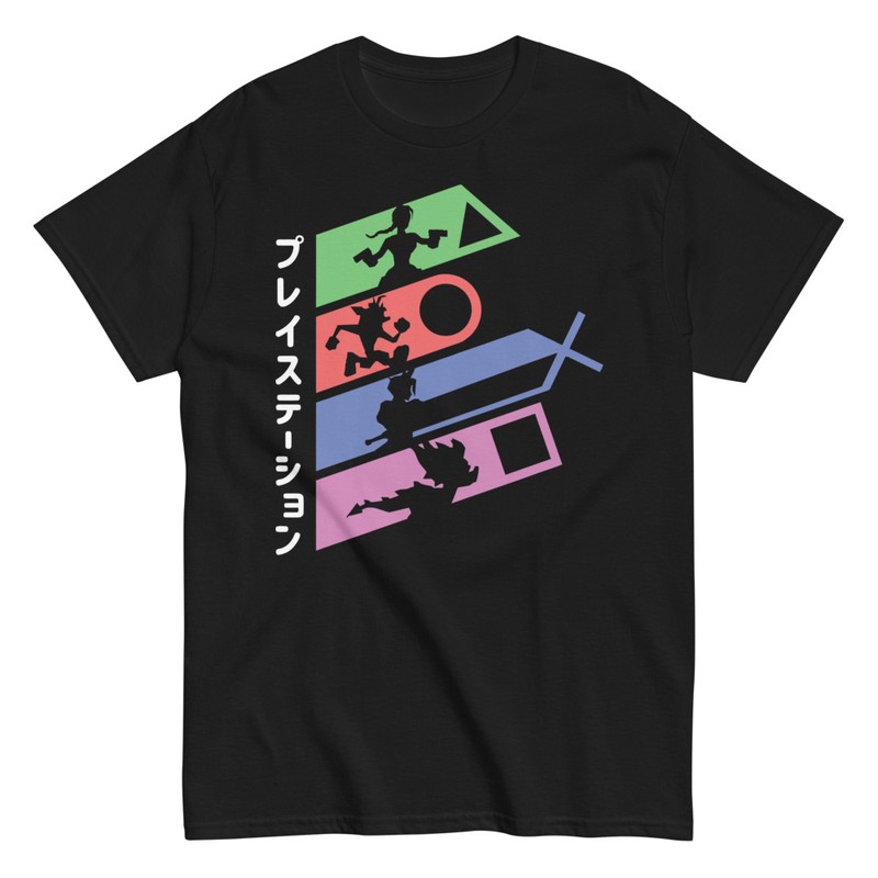 T-shirts: Retro Anime with Classic Icons