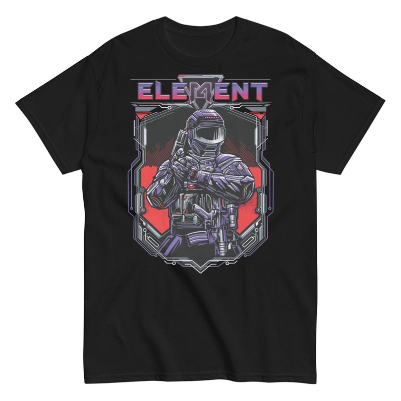 T-shirts: Futuristic Soldier Element Shooter