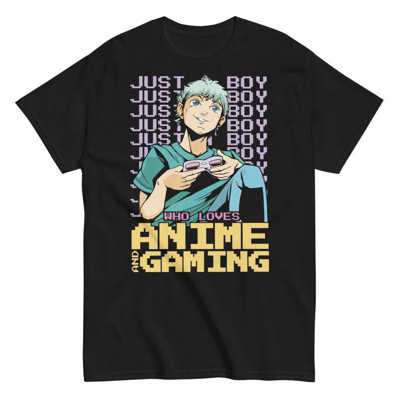 T-shirts: Anime Gaming Boy
