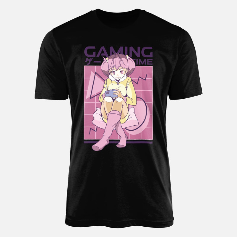 T-shirts: Anime Gamer Girl