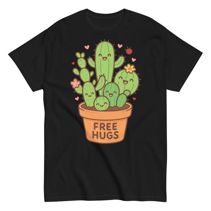 T-shirts: Free Hugs Cactus