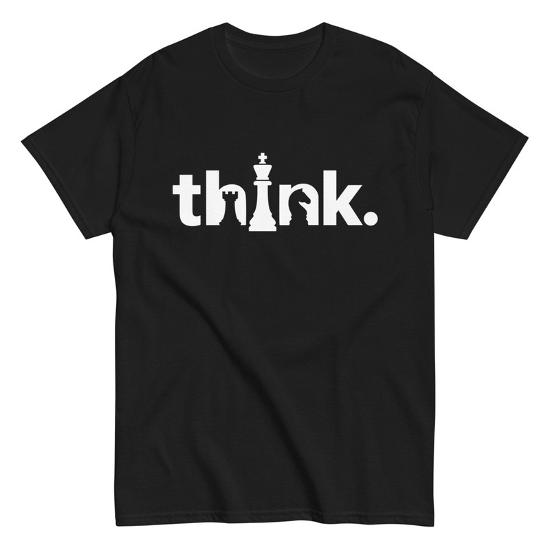 T-shirts: Think chess design