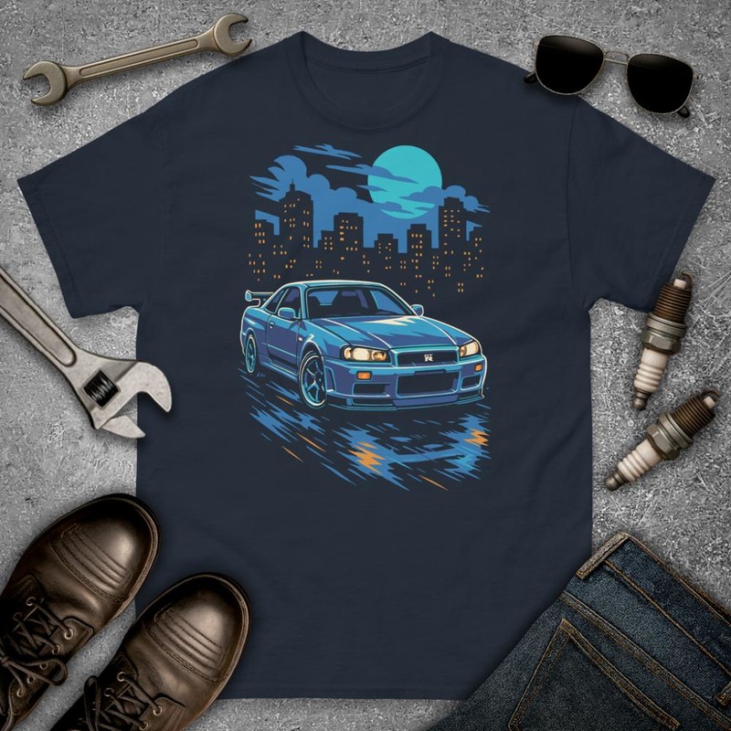 T-shirts: Nissan Skyline Night Tuning