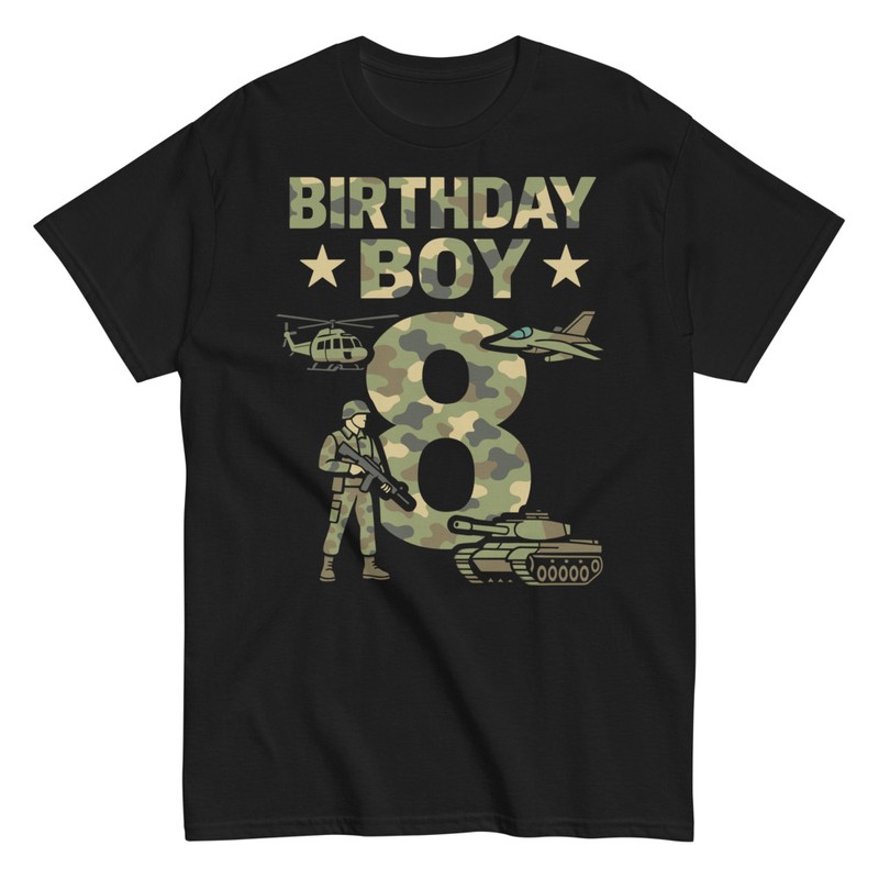 T-shirts: Military Birthday Boy 8