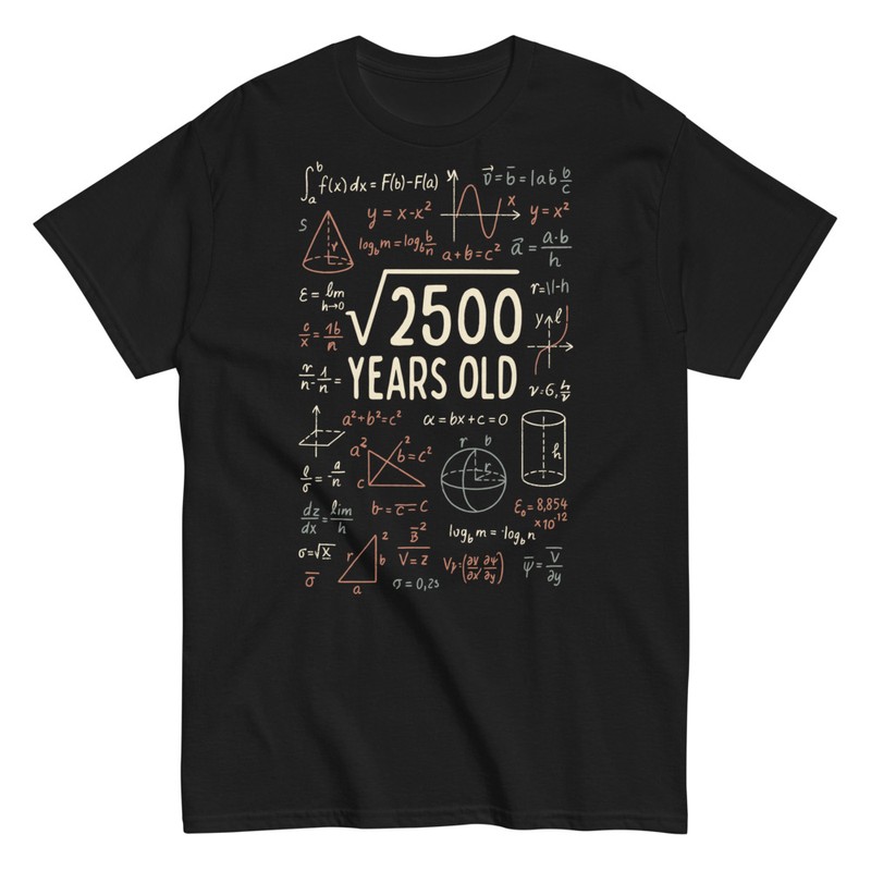 T-shirts: Mathematical Equations 50 Years
