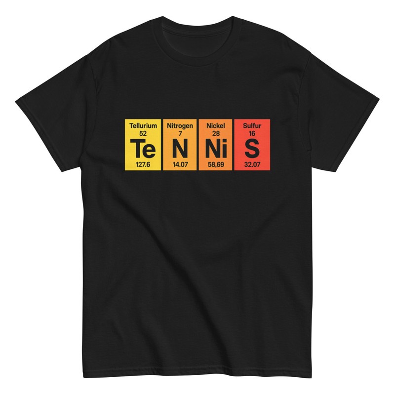 T-shirts: Chemical Design Tennis