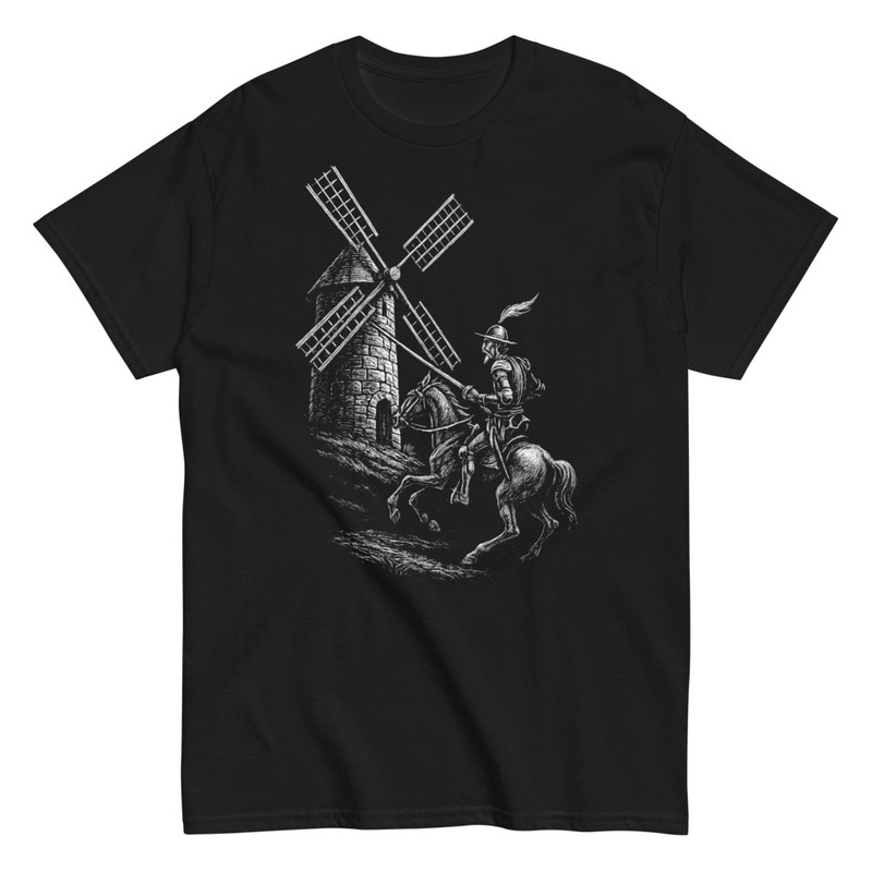 T-shirts: Don Quixote vs Windmill