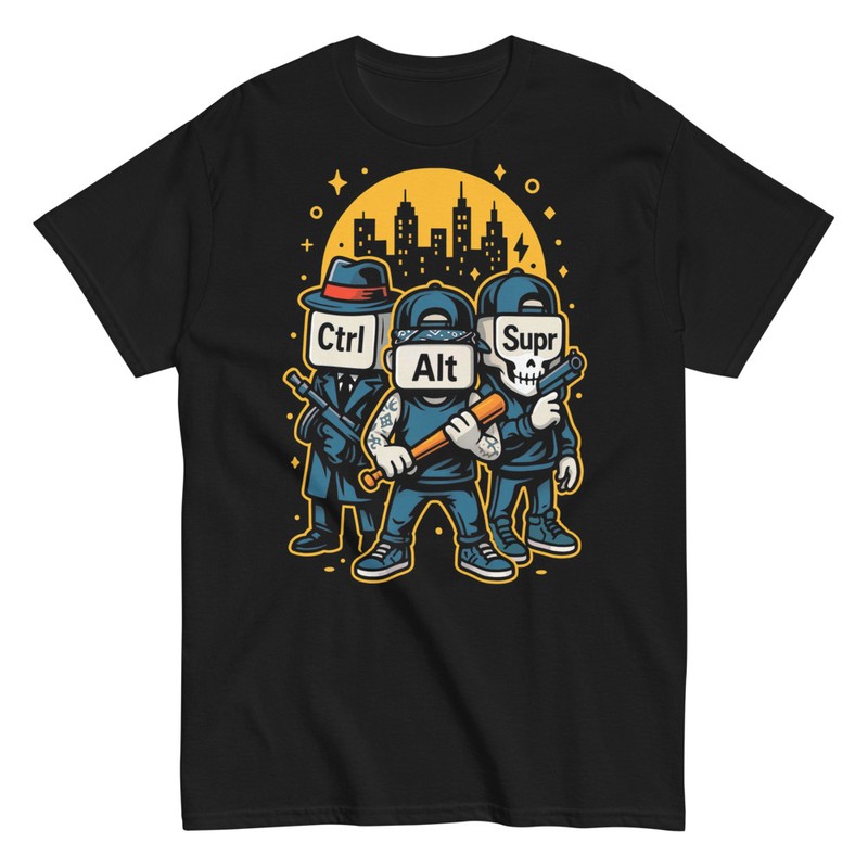 T-shirts: Control Alt Delete Mafia