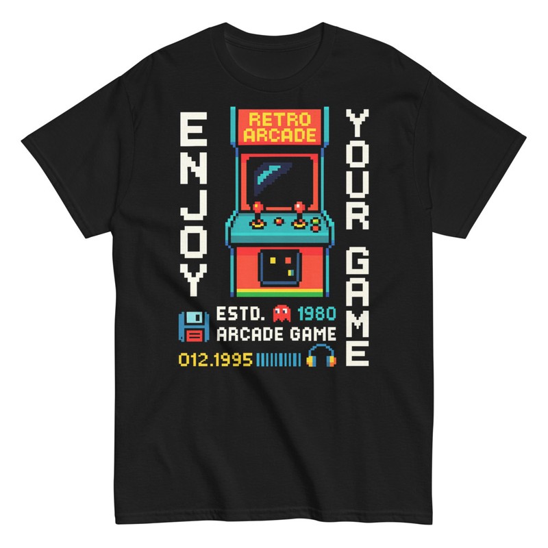 T-shirts: Fun Retro Arcade Game