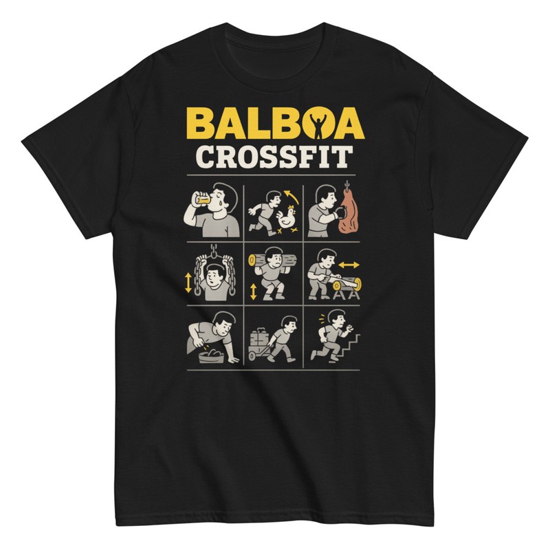 T-shirts: Funny Parody Balboa CrossFit