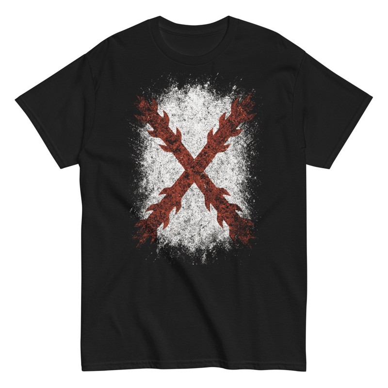 T-shirts: Burgundy Cross Spanish Tercios Vintage