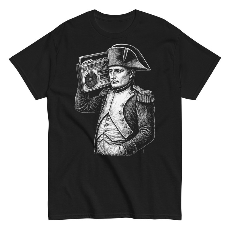 T-shirts: Funny Napoleon with Boombox