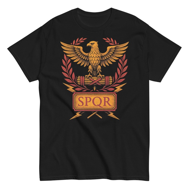 T-shirts: Rome Eagle Emblem SPQR