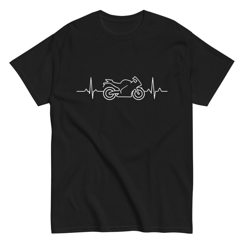 T-shirts: Biker Heartbeat Design