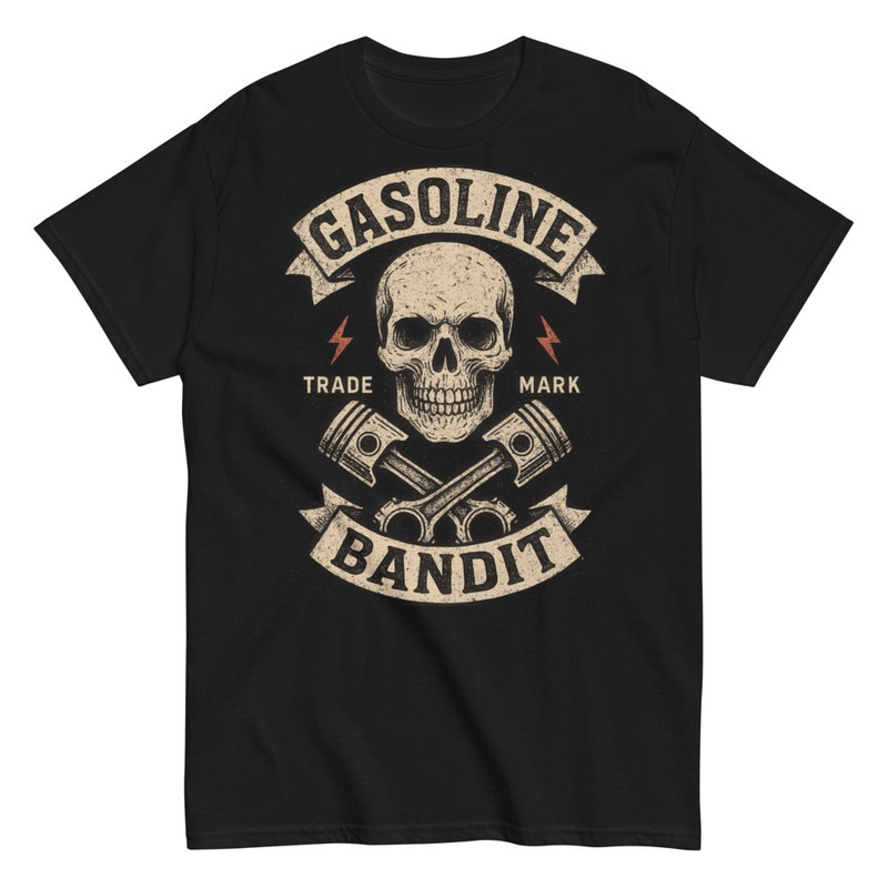 T-shirts: Gasoline Bandit Skull