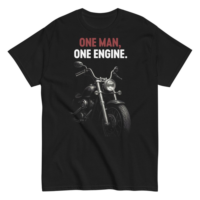 T-shirts: Motorcycle Enthusiast One Man One Engine