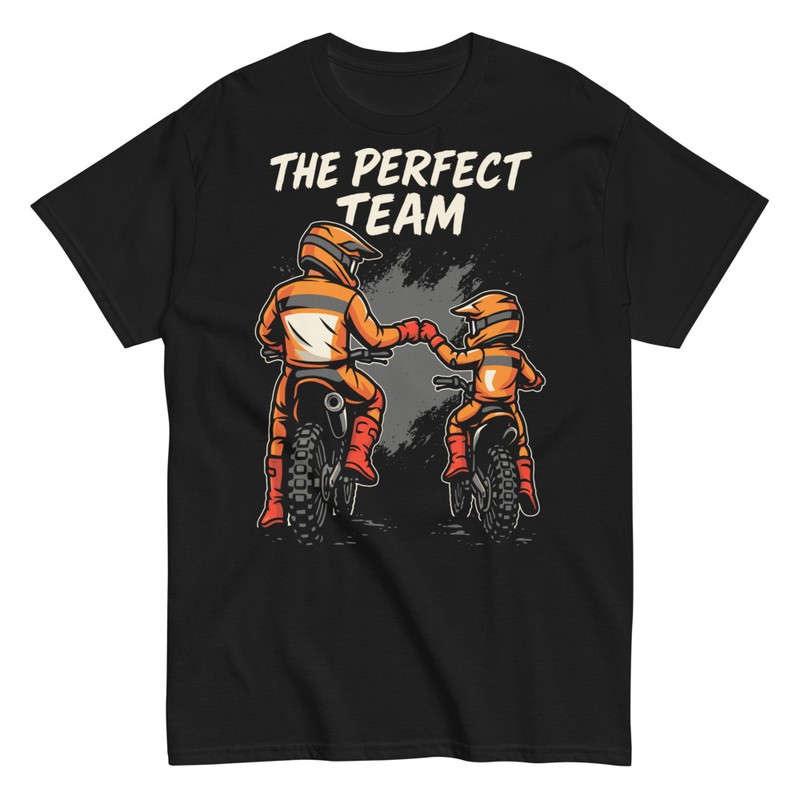 T-shirts: Father and Son Motocross Team