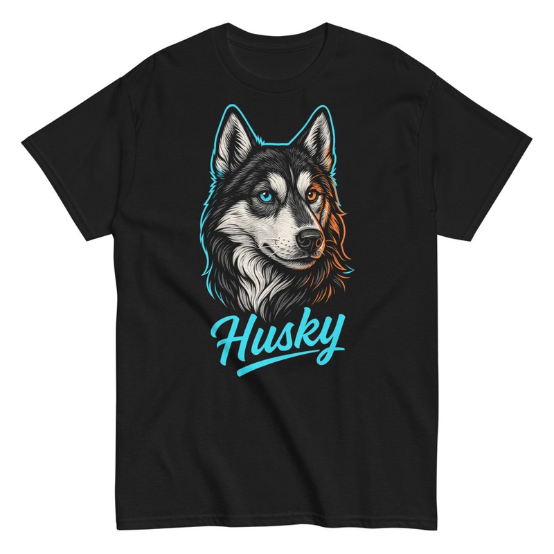 T-shirts: Artistic Husky Design