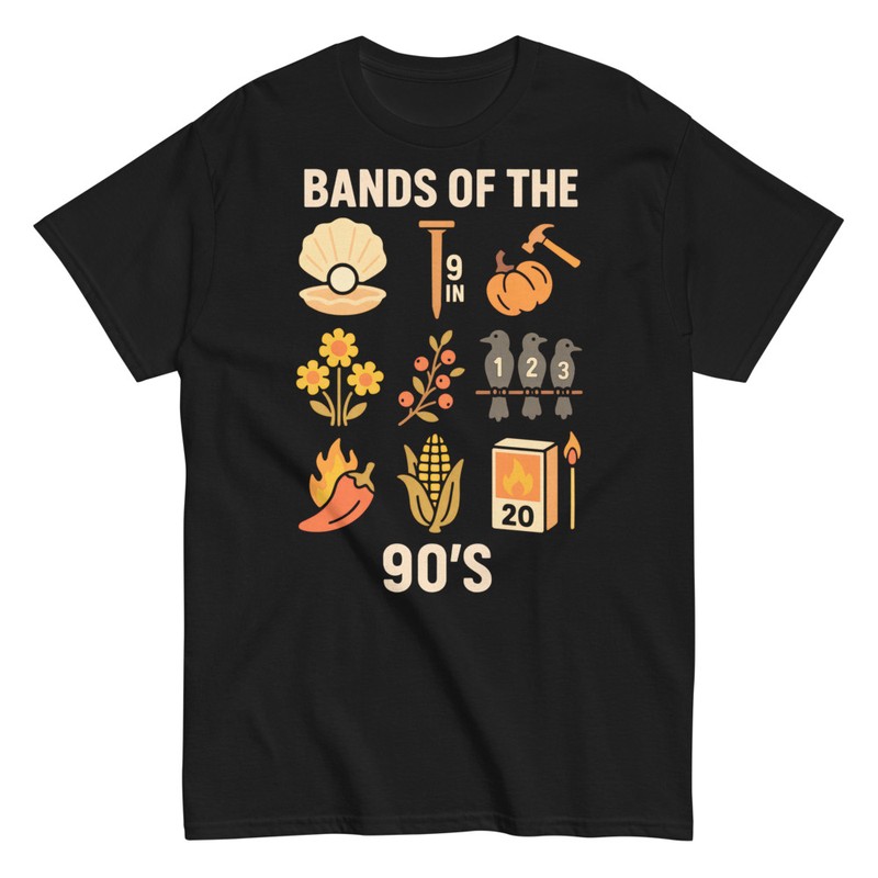 T-shirts: Funny 90's Bands