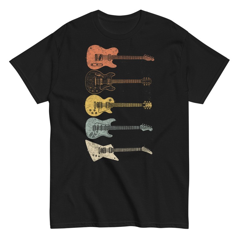 T-shirts: Retro Electric Guitars