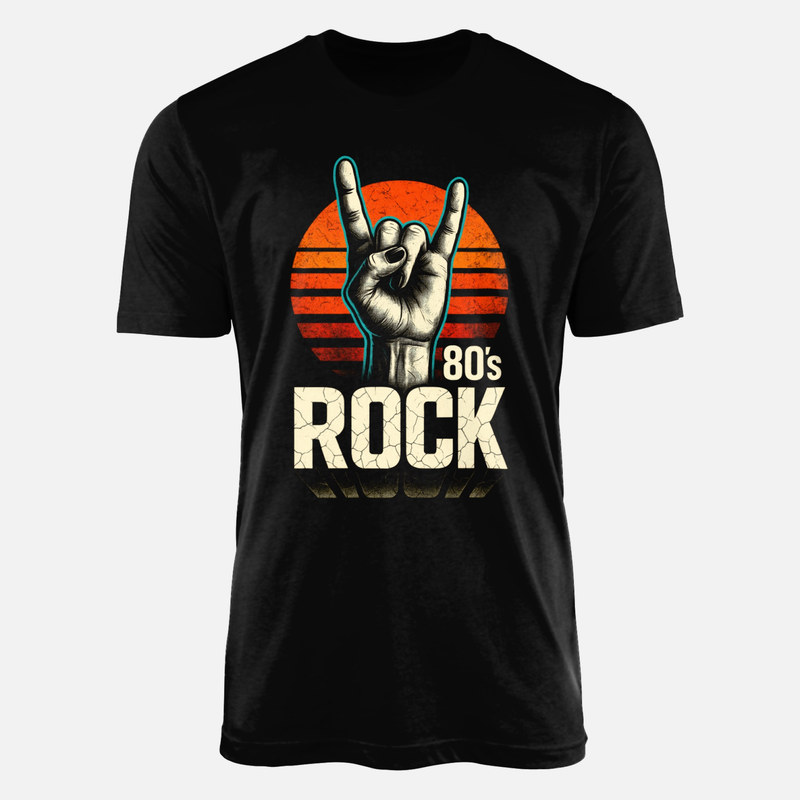 T-shirts: 80s Rock Horns