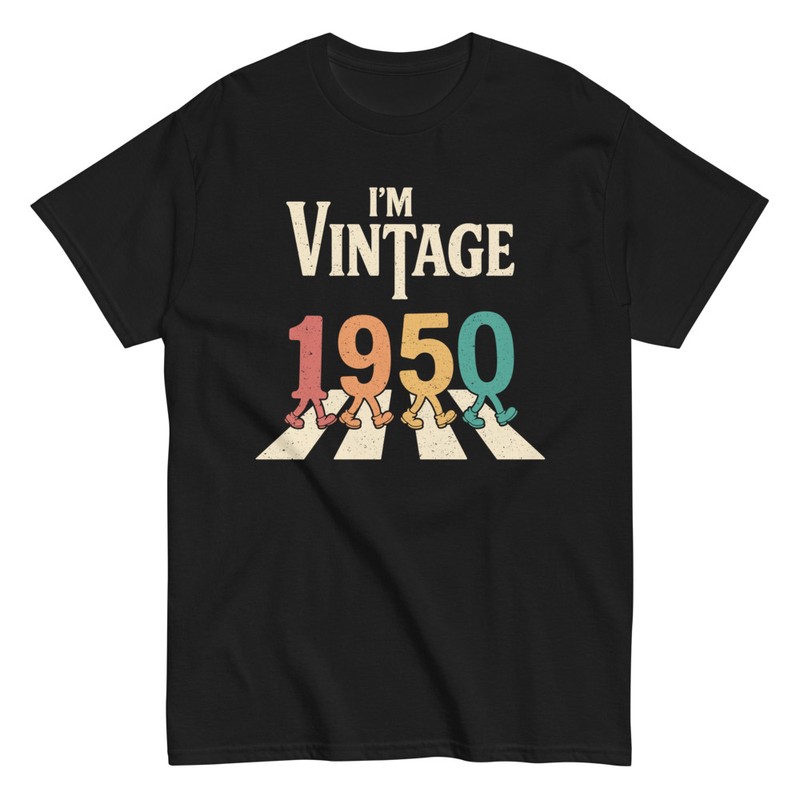 T-shirts: Vintage 1950 75th Birthday Abbey Road