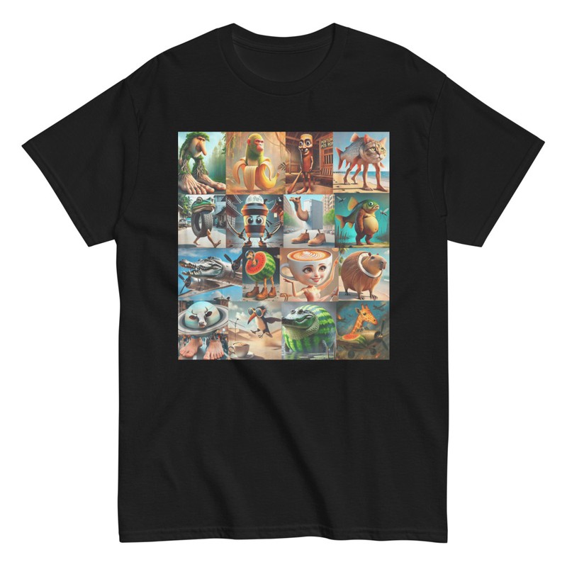 T-shirts: Italian Brainrot Collage Characters