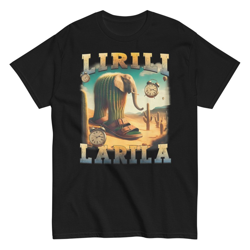 T-shirts: Elephant Cactus Sandal Lirili Larila