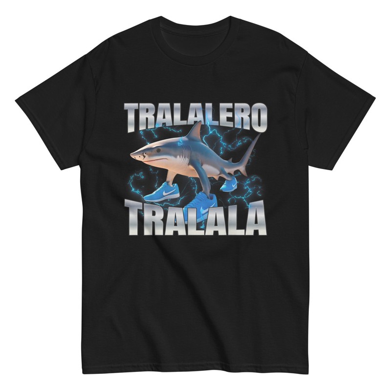 T-shirts: Brainrot Shark Tralalero Tralala Lightning