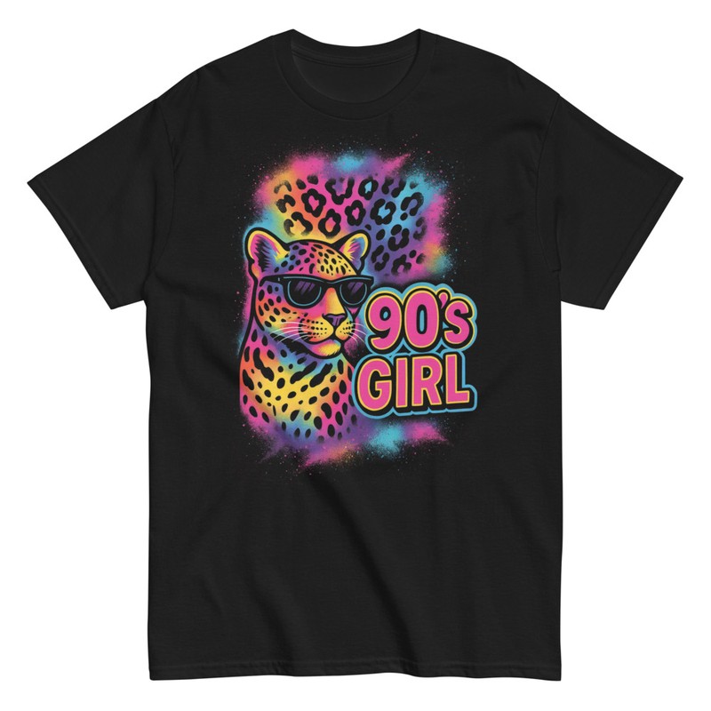 T-shirts: 90s Girl Wild Attitude