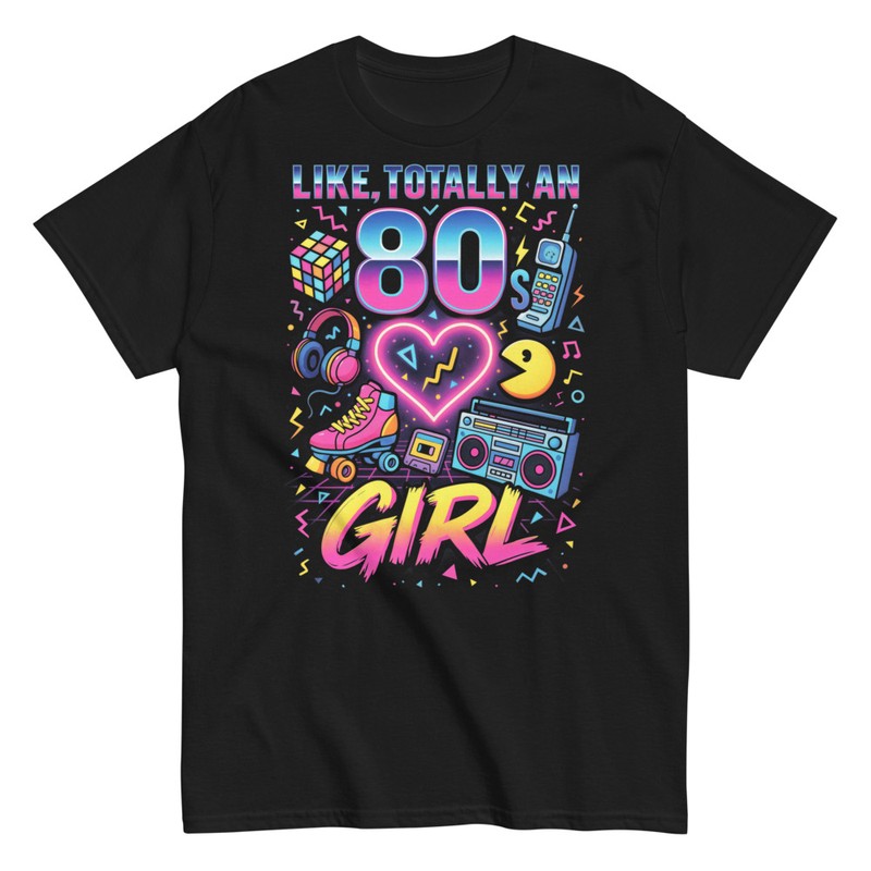T-shirts: Totally 80s Girl Vintage Icons