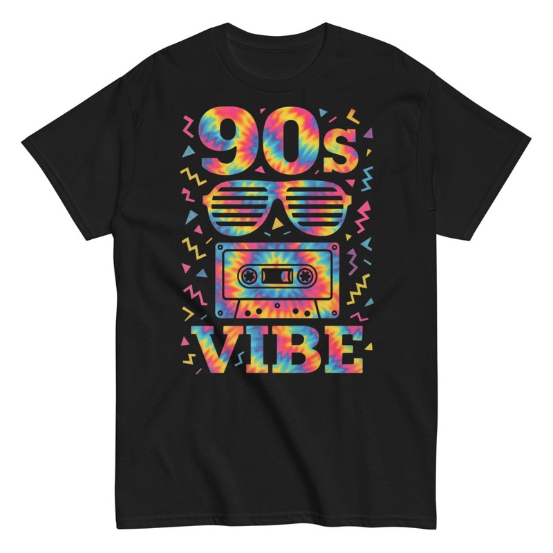 T-shirts: 90s Vibe Tie-dye Print