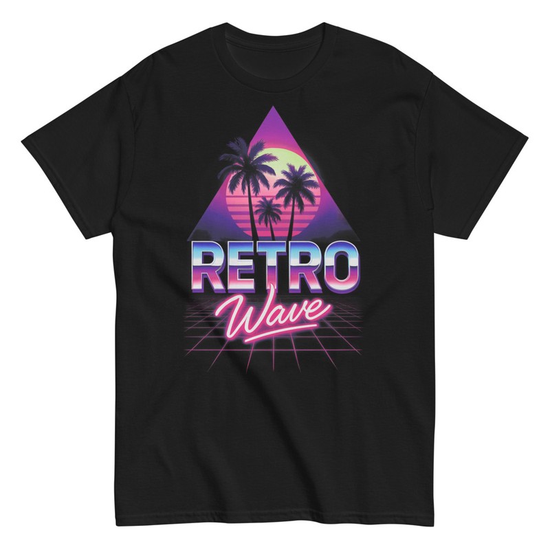T-shirts: Retro Wave Sunset Vaporwave