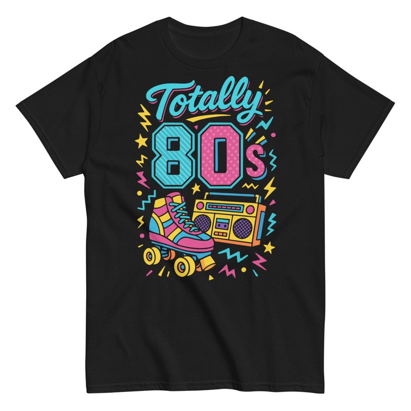 T-shirts: Totally 80s Skate and Boombox