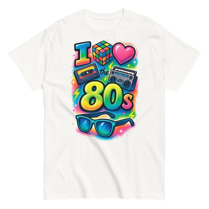 T-shirts: I Love 80s Graffiti