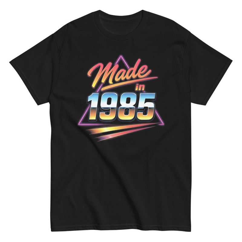 T-shirts: Made in 1985 Retro 80s Neon Style