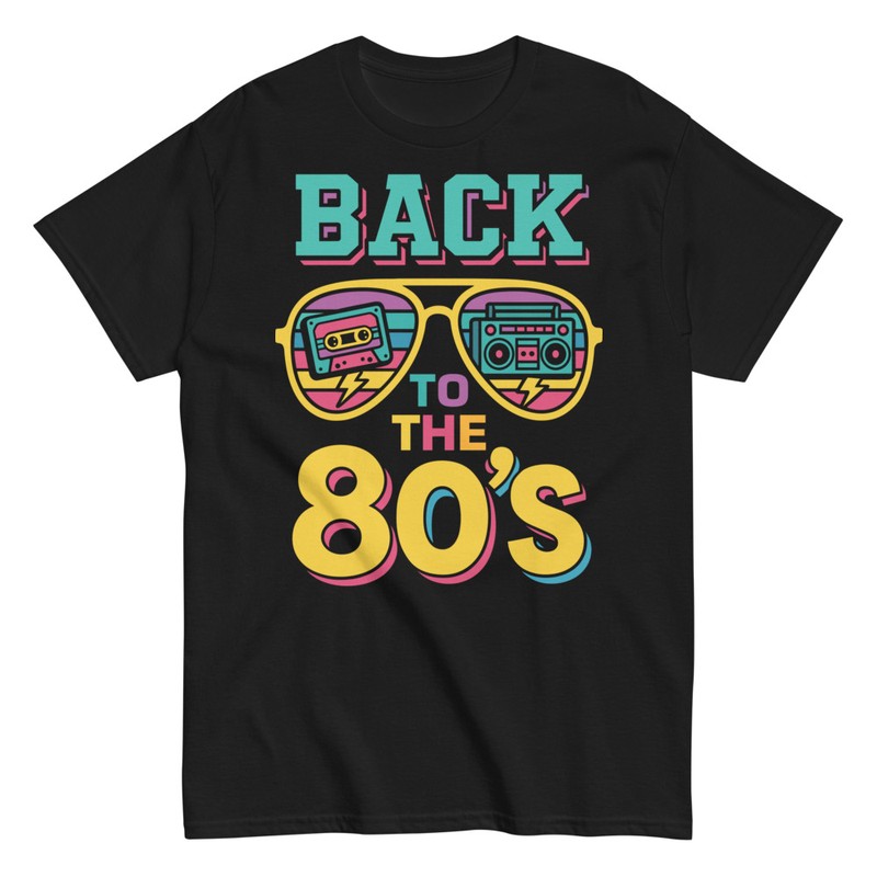 T-shirts: Back to the 80s Cassette Boombox
