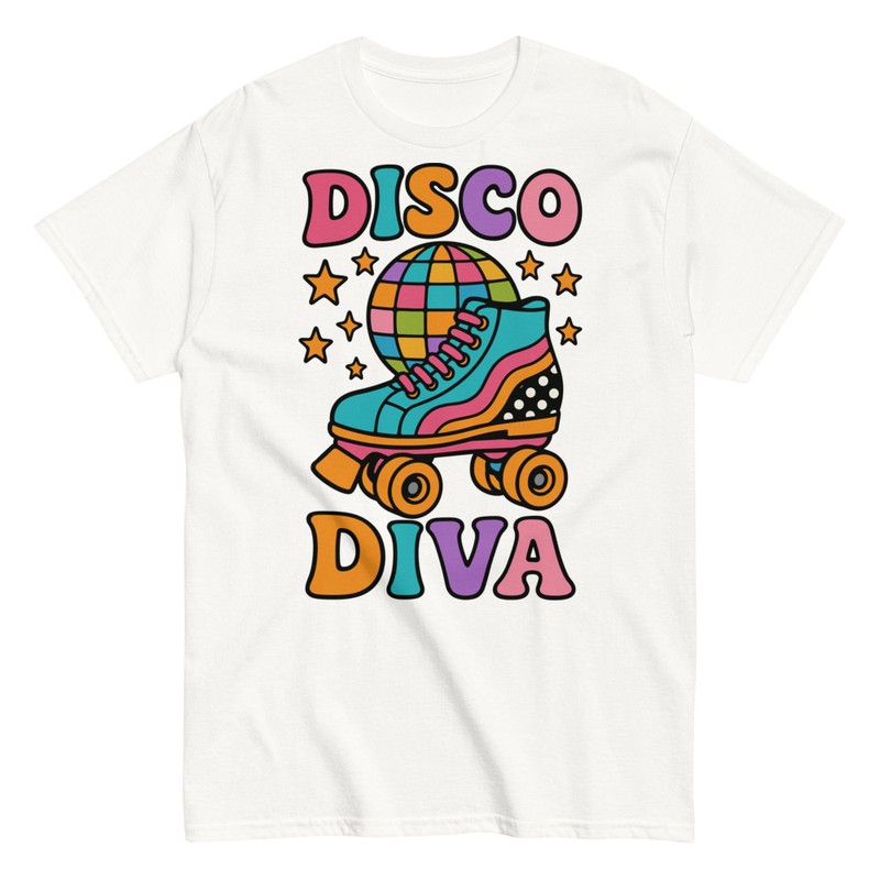 T-shirts: Disco Diva Skates and Disco Ball