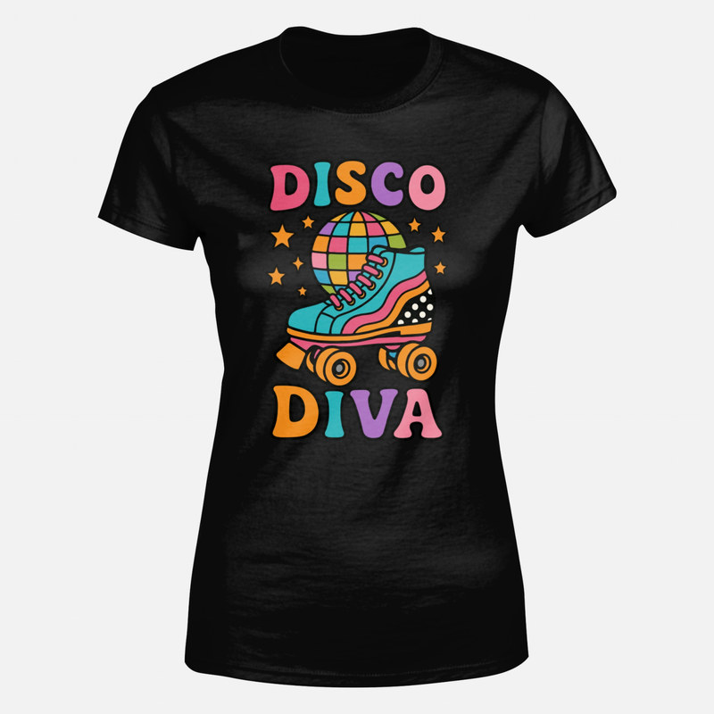 T-shirts: Disco Diva Skates and Disco Ball