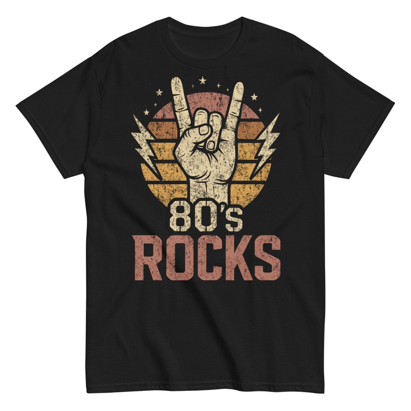 T-shirts: 80s Rocks Heavy Metal
