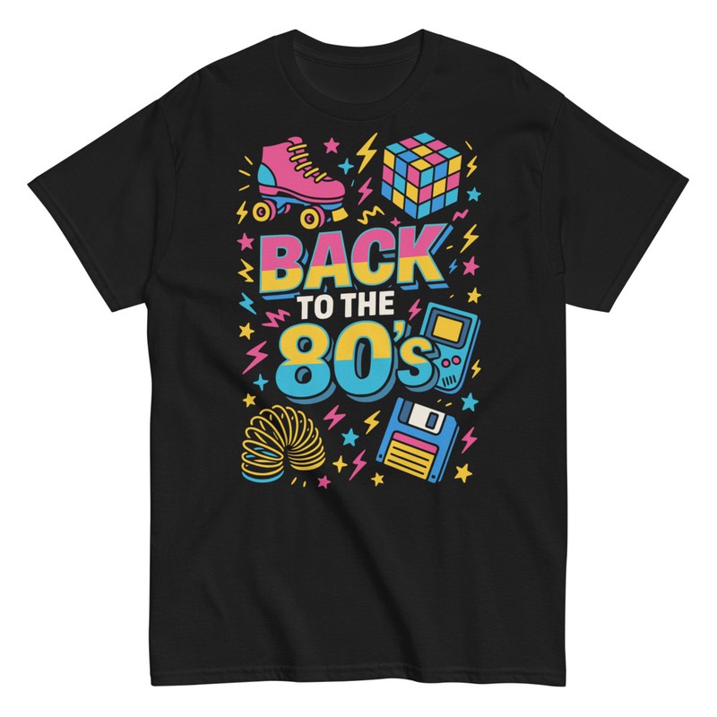 T-shirts: Back to the 80s Retro Games