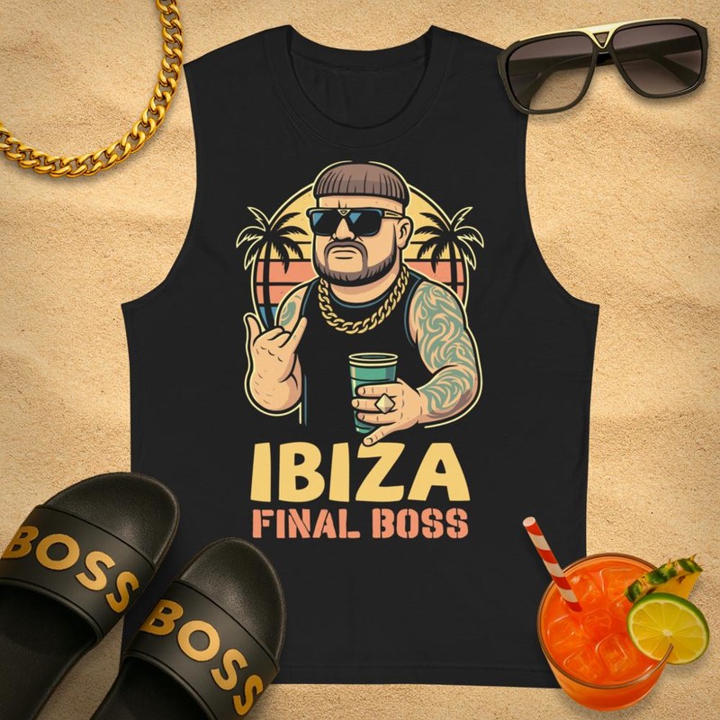 T-shirts: Sleeveless T-shirt Ibiza Final Boss