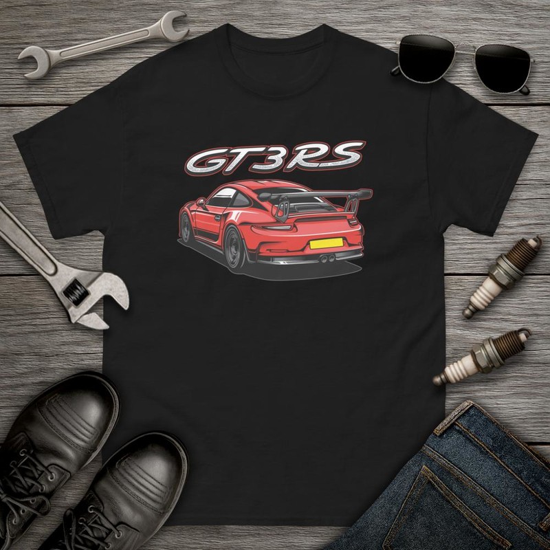 T-shirts: Red GT3RS Sports Car