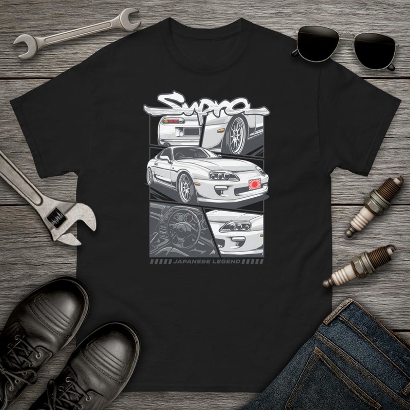T-shirts: Toyota Supra JDM Drift Car Design