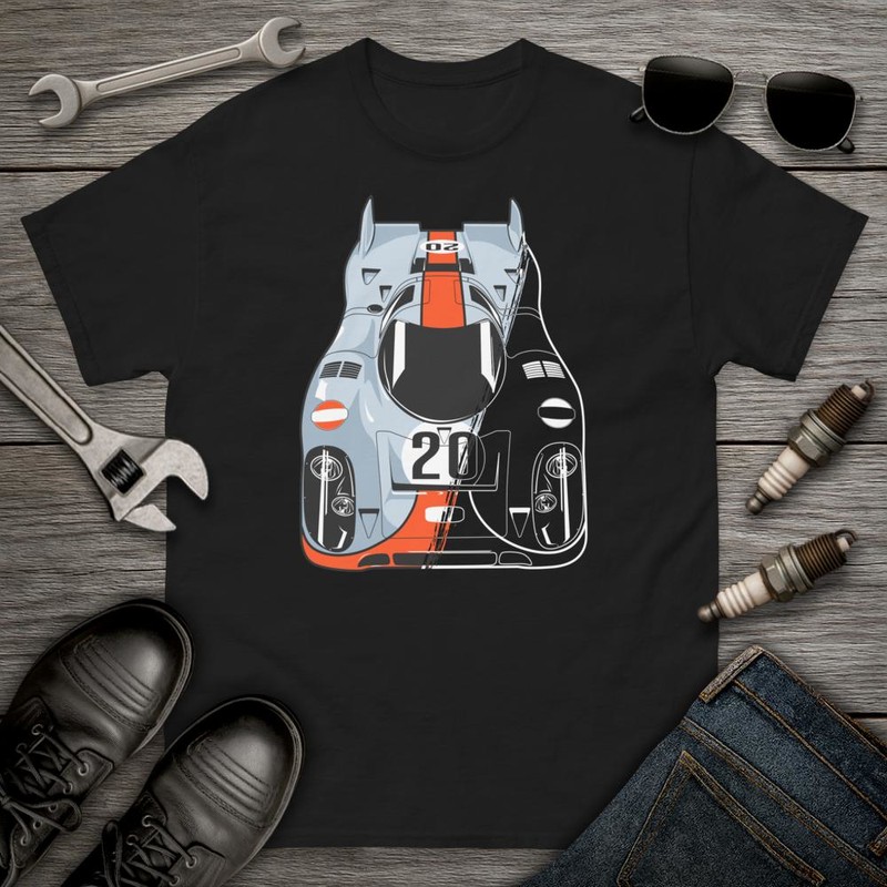 T-shirts: Race Car Number 20 in Retro Style