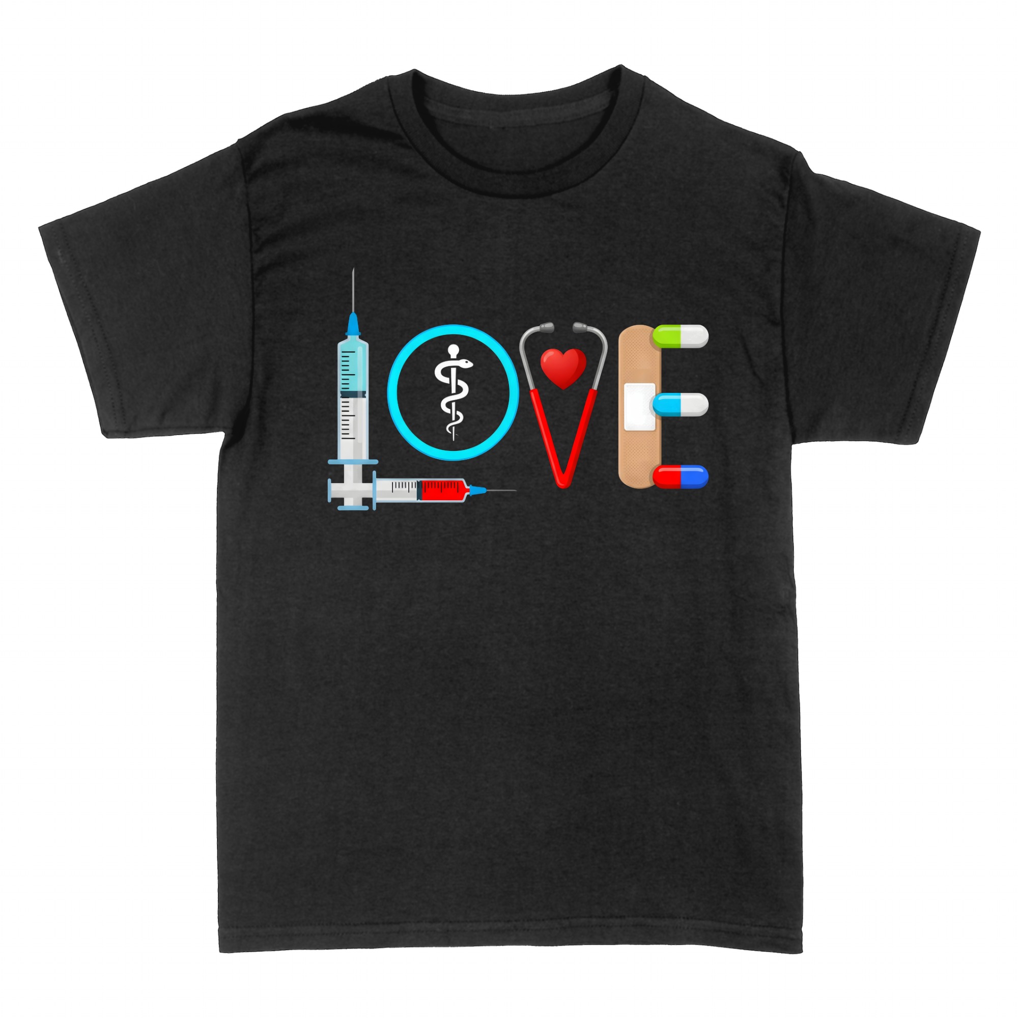 T-shirts: Nurse LOVE Medical Symbols